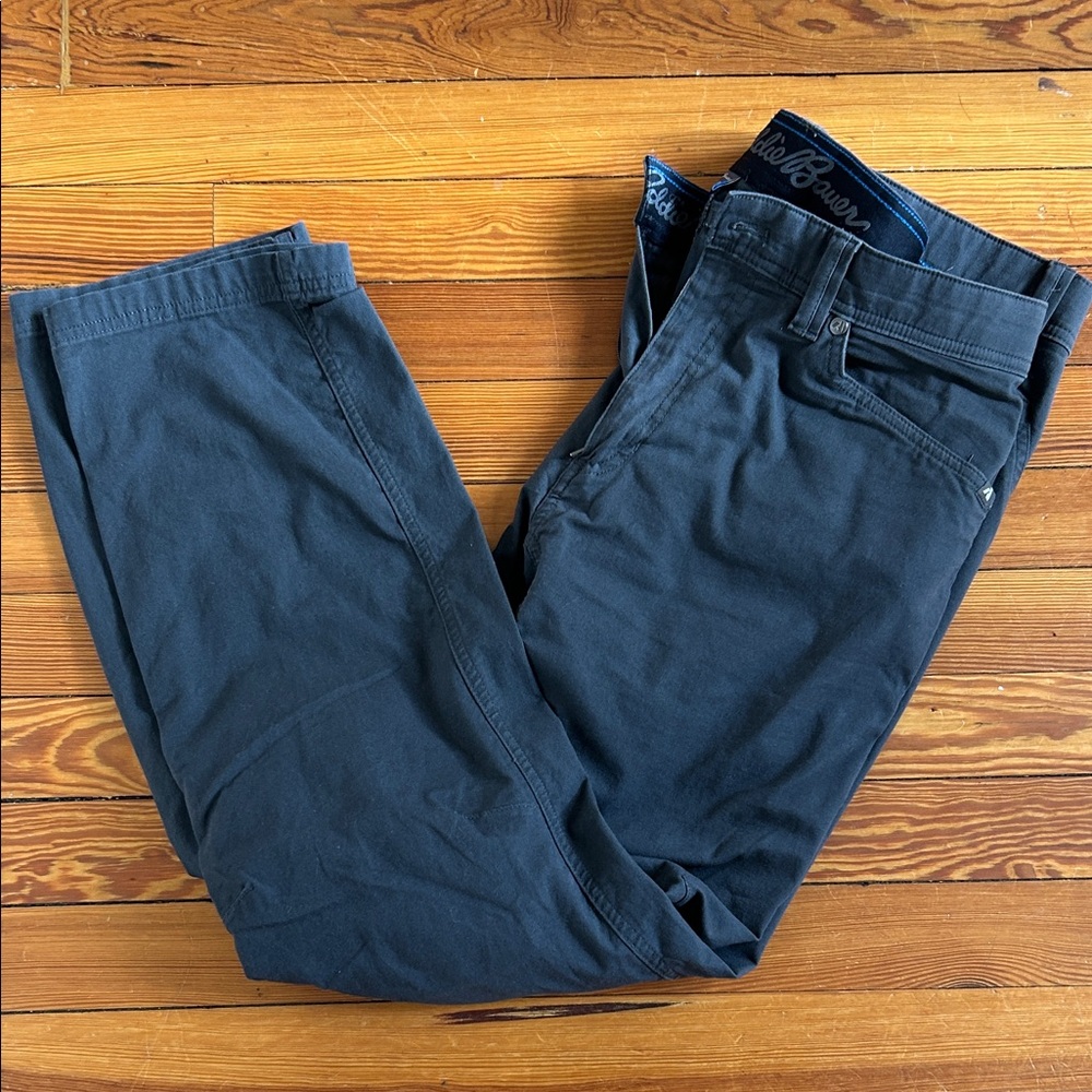 Eddie Bauer Men's Dark Blue Chinos